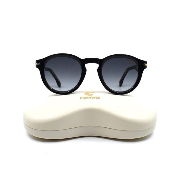 NEW CARRERA 306/S BLACK GREY GRADIENT ROUND AUTHENTIC SUNGLASSES - Picture 5 of 12